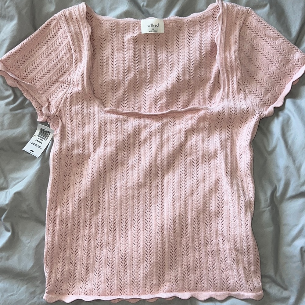 Aritzia Parcel top in poetics pink nwt
